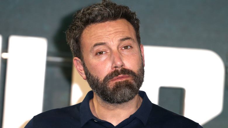 Ben Affleck attends the 'Justice League' photocall at The College in London, England (2017)