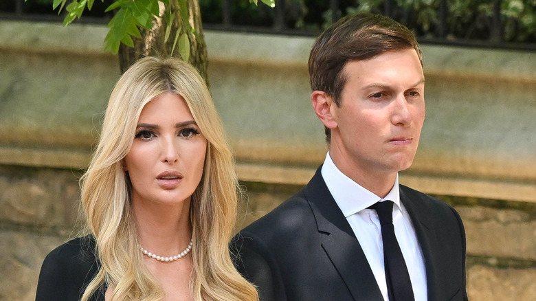 Ivanka Trump Jared Kushner solemn