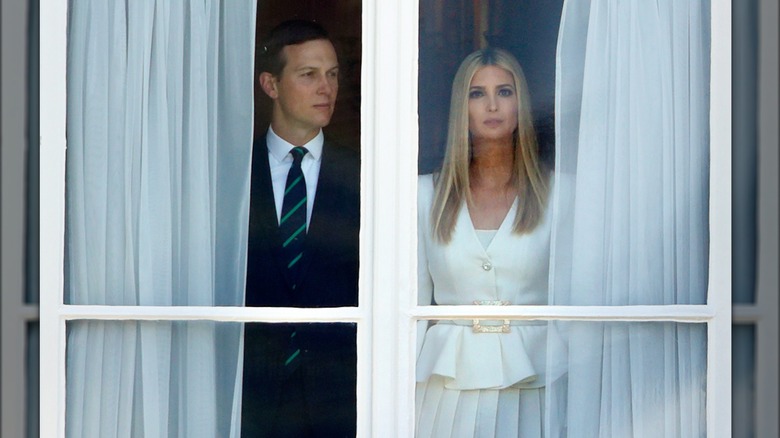 Ivanka Trump Jared Kushner glum