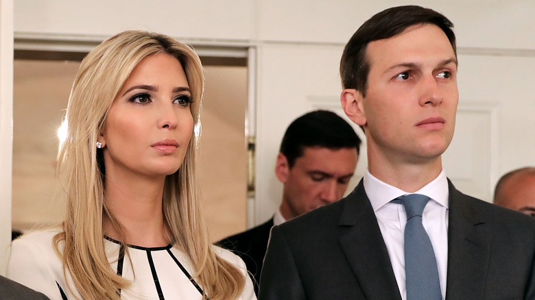 Ivanka Trump Jared Kushner glum