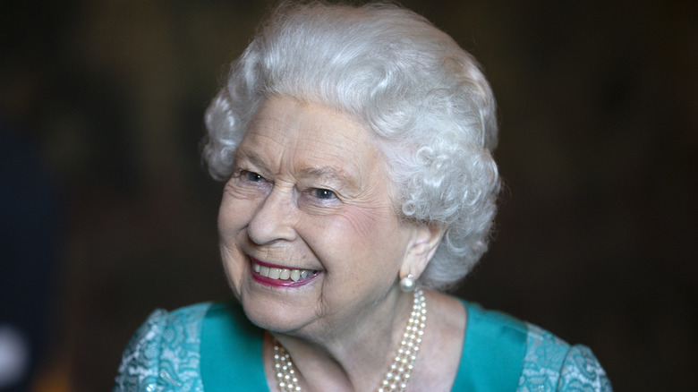 Queen Elizabeth smiling