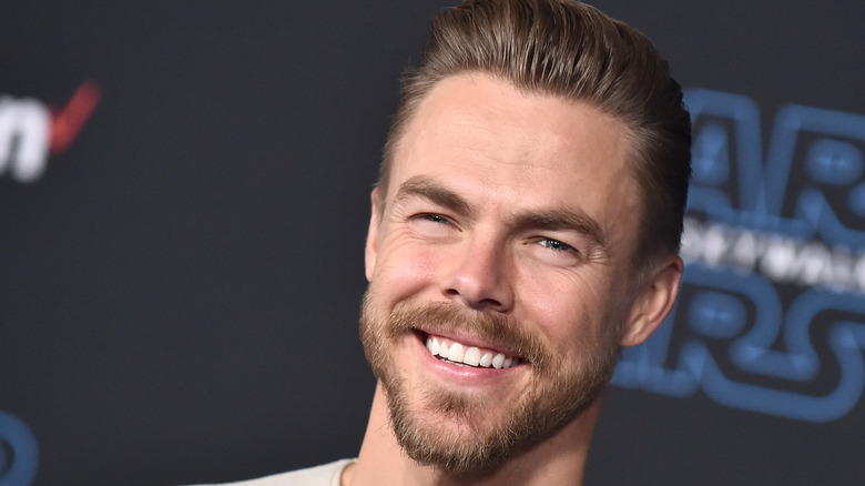 Derek Hough smiles 