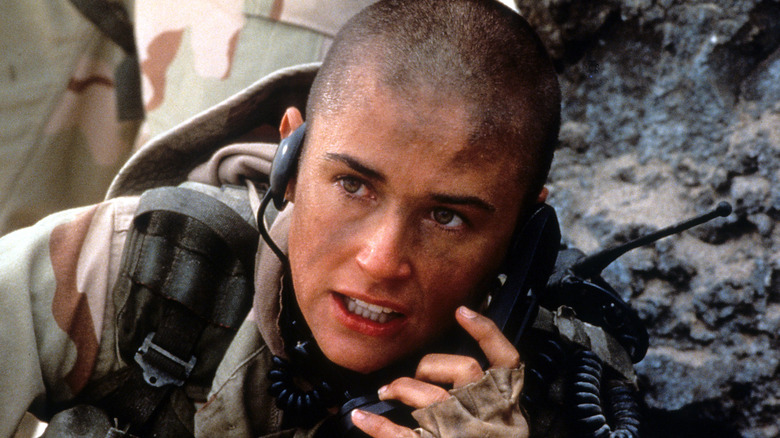 Demi Moore acting in G.I. Jane