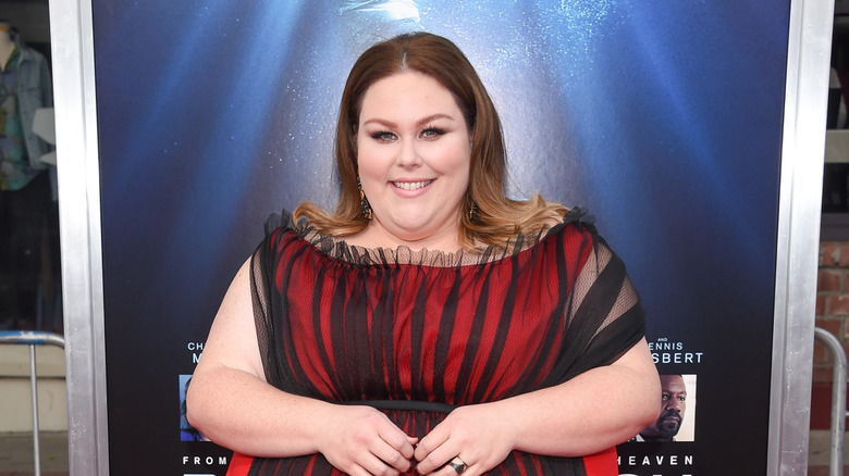 Chrissy Metz smiles on the red carpet