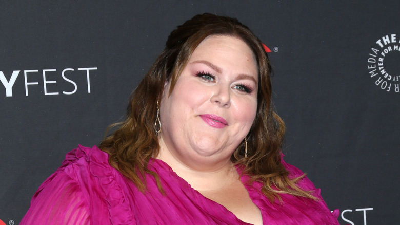 Chrissy Metz poses on red carpet