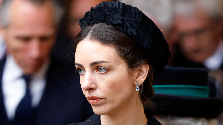 Rose Hanbury, Marchioness of Cholmondeley, attending the 2022 Thanksgiving Day Service