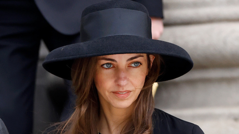 Rose Hanbury in front of London's St. Paul's Cathedral, May 2024