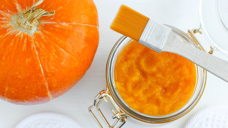 pumpkin face scrub