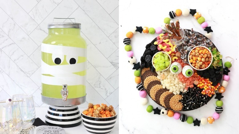 Amber Kemp-Gerstel's Boo-zy Beverage Dispenser and Sweet and Spooky Charcuterie