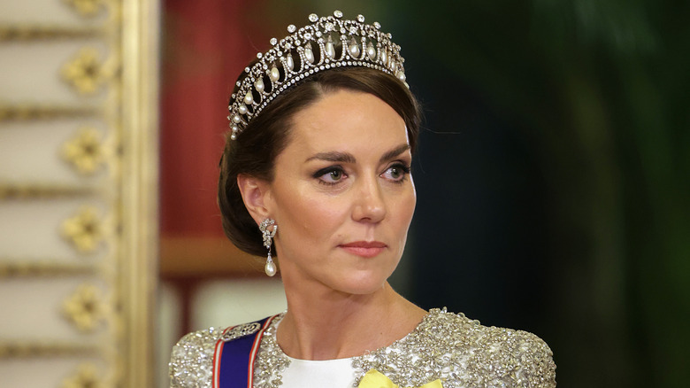 Kate Middleton wearing Princess Diana's tiara