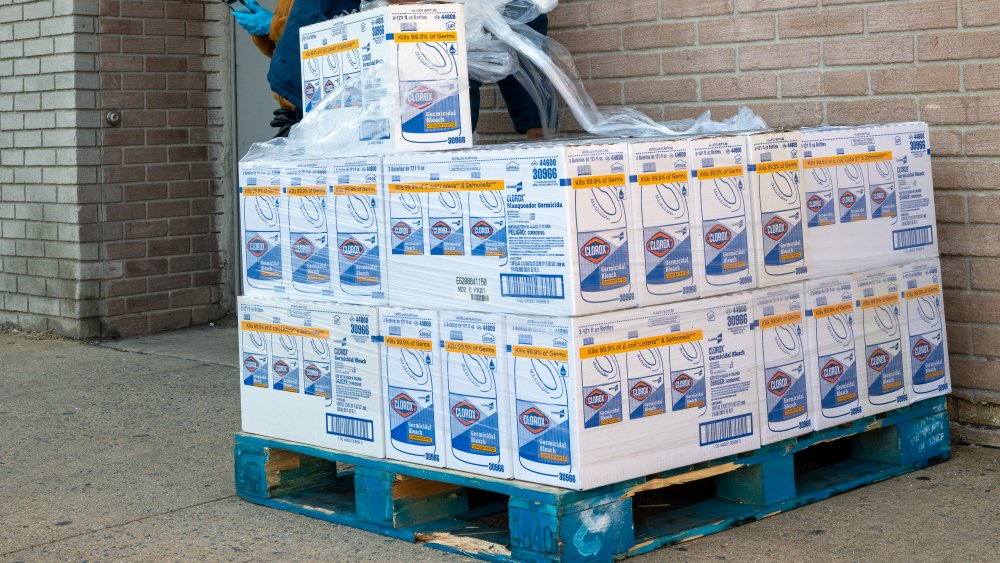 Pallet of bleach