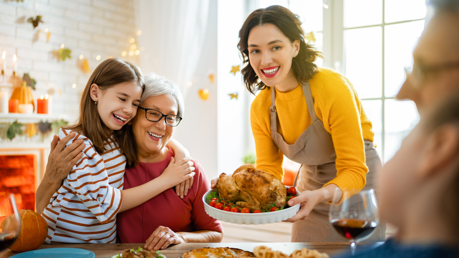 Thanksgiving turkey and stuffing