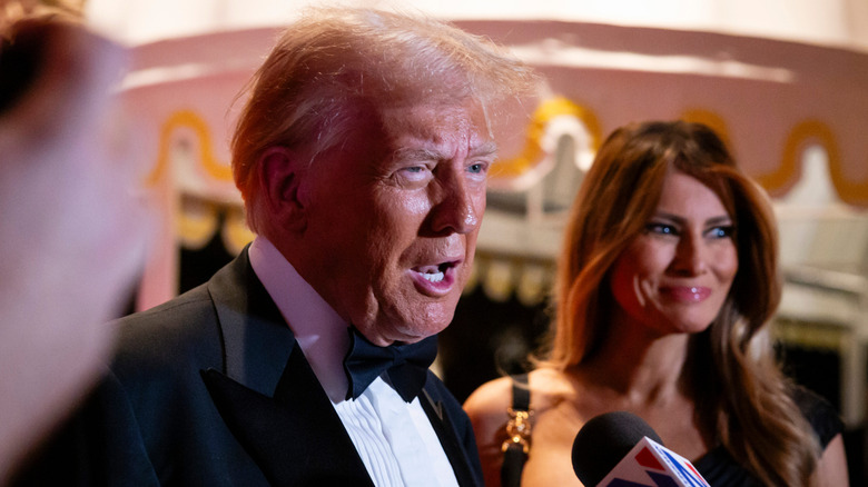 Donald Trump at Mar-a-Lago in a tuxedo