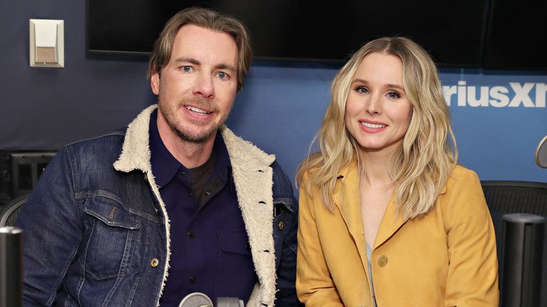 Dax Shepard Kristen Bell smiling