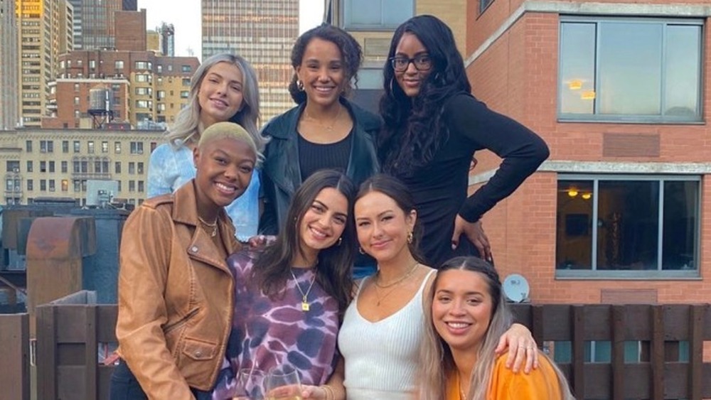 Abigail Heringer and other contestants on NYC rooftop