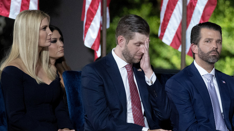 Ivanka, Eric, and Don Jr sitting together 