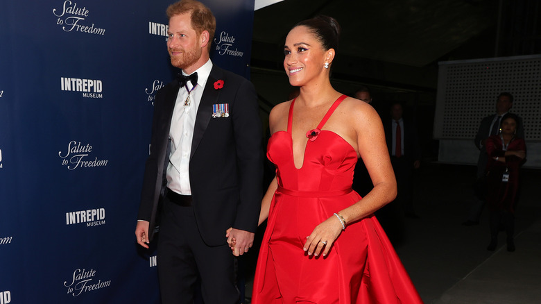 Meghan and Harry dressed up for event