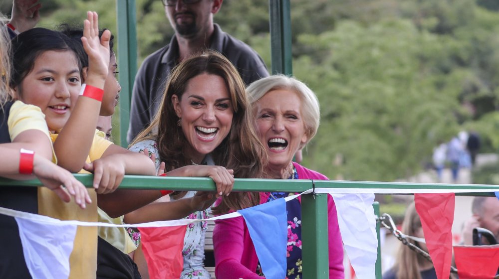 Kate Middleton and Mary Berry in the Back to Nature garden