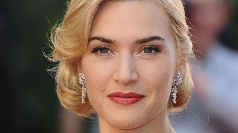 Kate Winslet with her hair up 