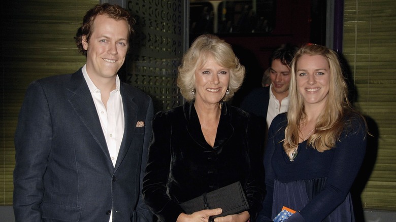 Duchess Camilla poses for a photo with her children.