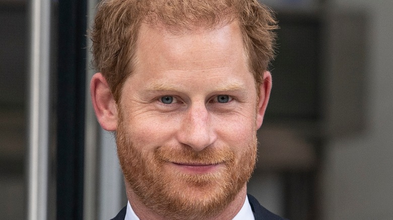 Prince Harry grinning