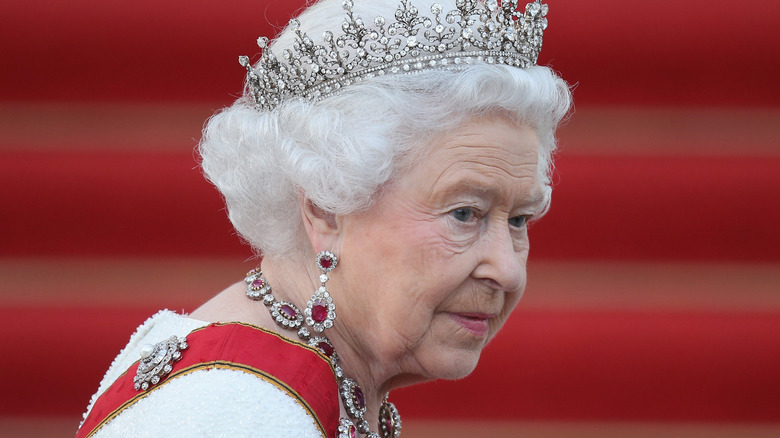 Queen Elizabeth at formal event