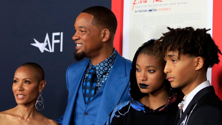 Jada, Will, Willow and Jaden Smith 2021 King Richard