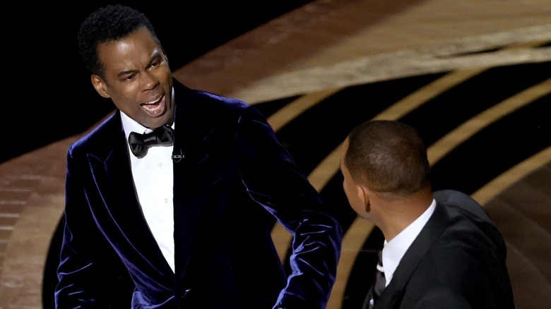 Will Smith slapping Chris Rock