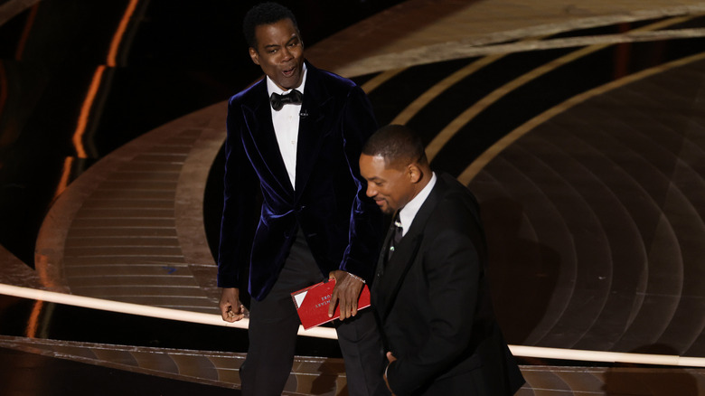 Will Smith and Chris Rock at the Oscars. 