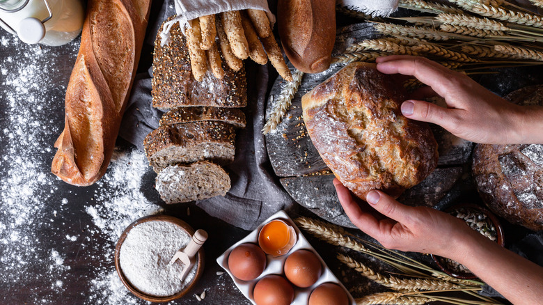 Different kinds of bread