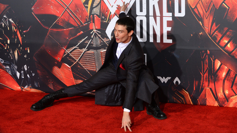 Ezra Miller at Justice League premiere