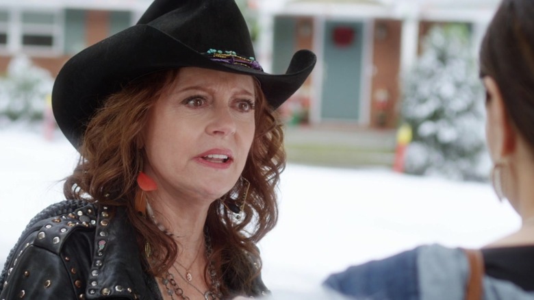 Isis, played by Susan Sarandon looking shocked in Bad Moms