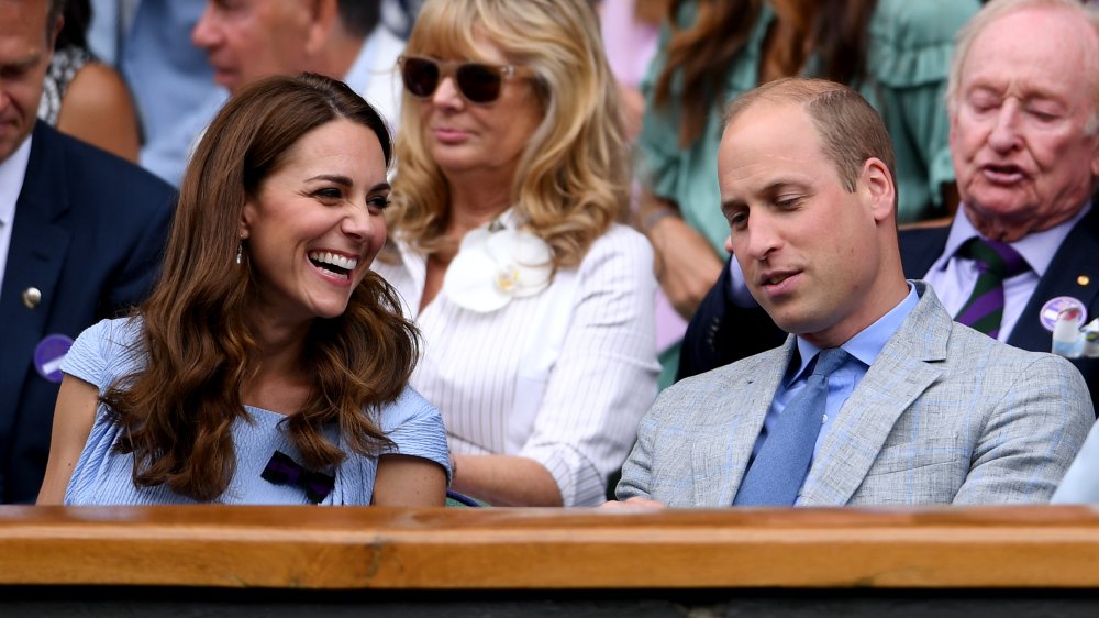 William and Kate at a tennis match