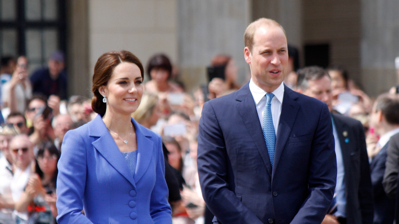 Prince William and Kate Middleton walking