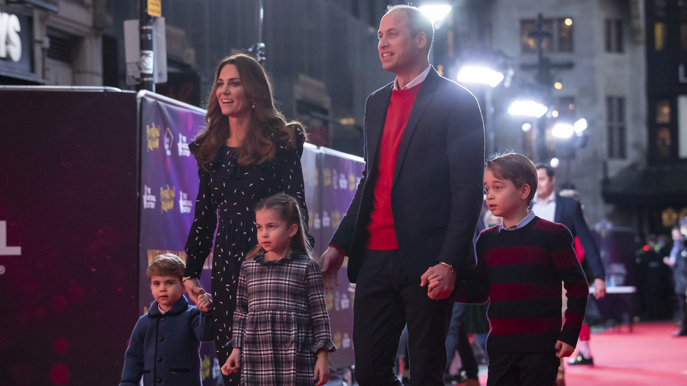 William, Kate, and family