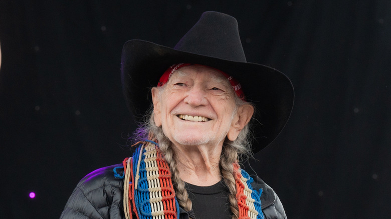 Willie Nelson grinning at Luck Reunion