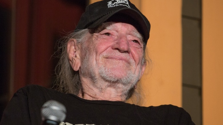 Willie Nelson smiling