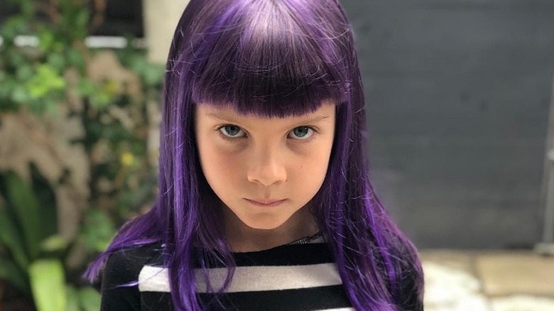 Willow Sage Hart's purple hair