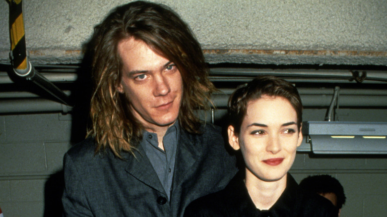 Winona Ryder, David Pirner smiling