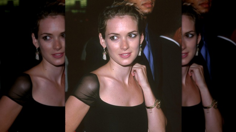 Winona Ryder looking right