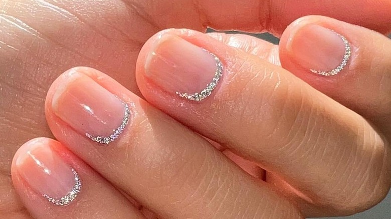 diamond dust cuff nails