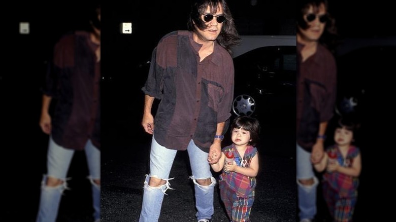 Eddie Van Halen with young Wolfgang Van Halen