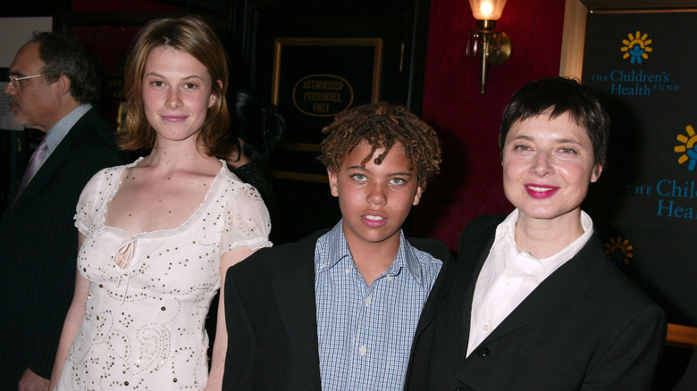 Elettra Wiedemann, Roberto Rossellini, Jr., and Isabella Rossellini