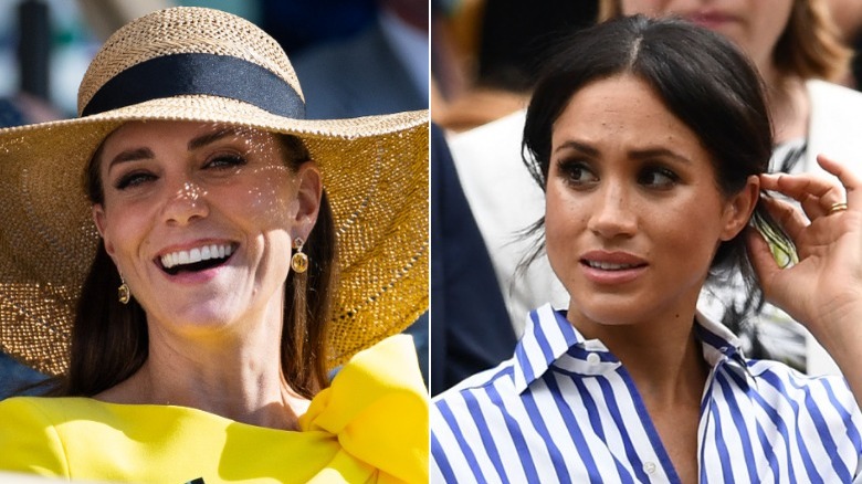 Meghan Markle and Kate Middleton at events 