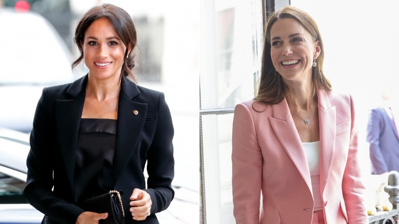 Meghan Markle and Kate Middleton at events 