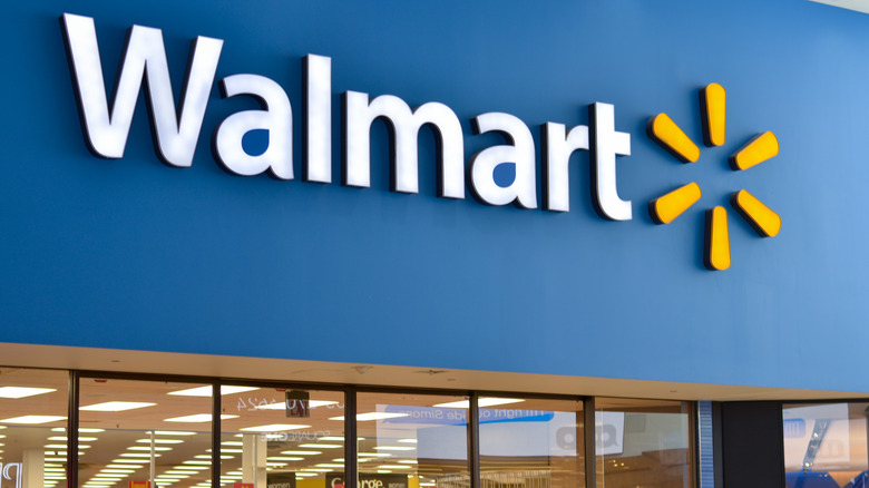 Walmart storefront sign