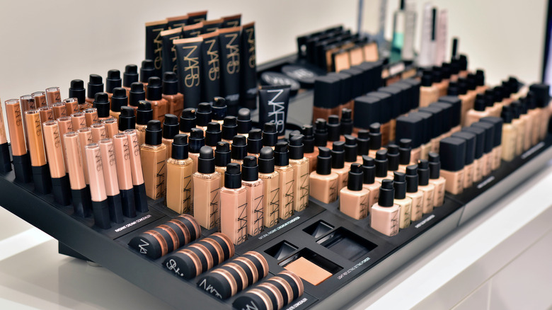 NARS makeup counter with radiant creamy concealer 