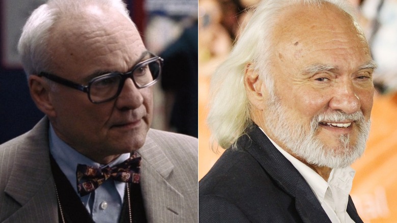 Split image of Kenneth Welsh in Miracle and in 2013