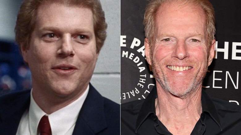 Split image of Noah Emmerich in Miracle and 2023