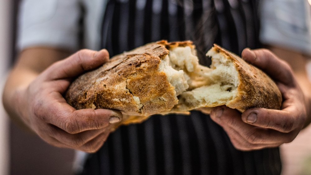 Fresh-baked sourdough